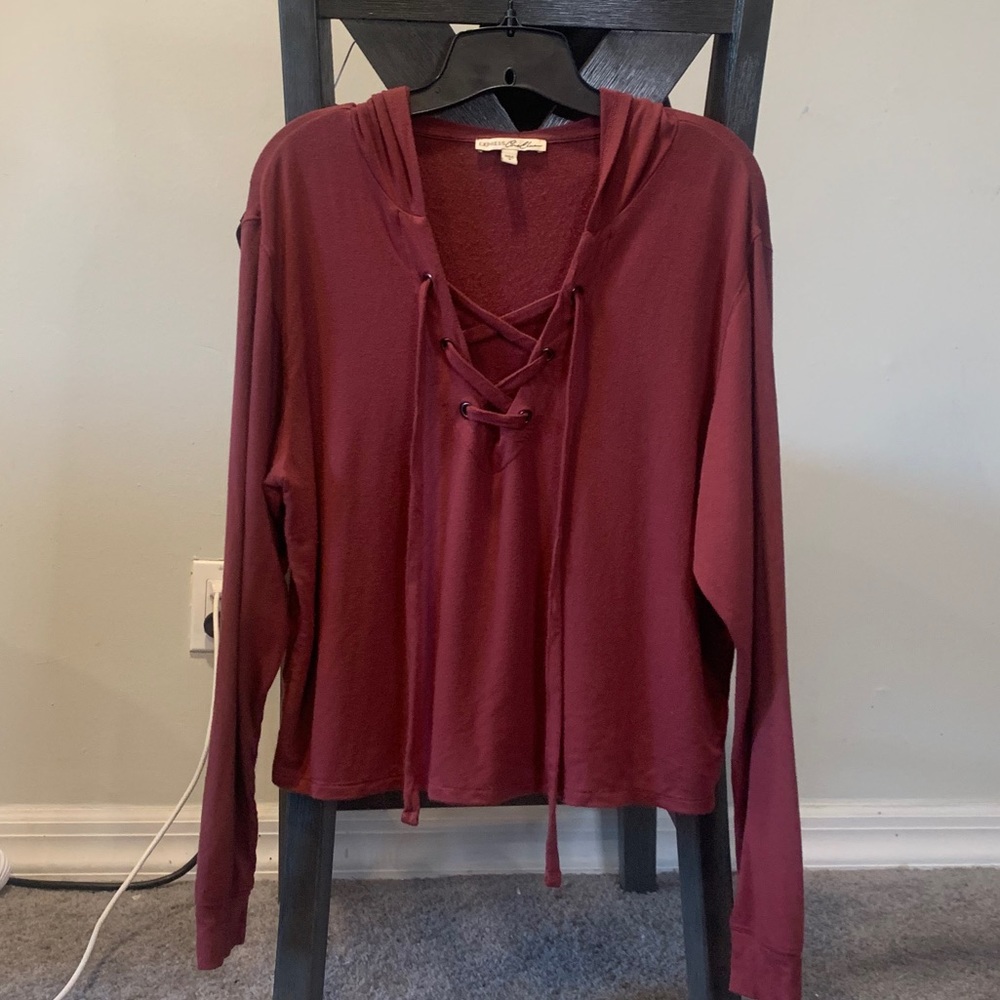 Express Lace Up Hoodie